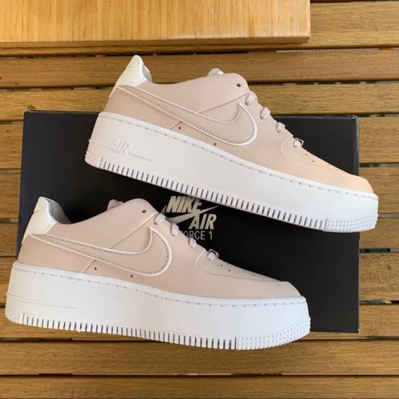WMNS) Nike Air Force 1 Sage Low  Women Air Force 1 Sage Low Pastel pink shoes